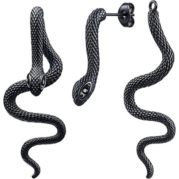 Retro Snake Earrings for Women-Vintage Goth Punk Snake Earrings - Picture 7 of 7